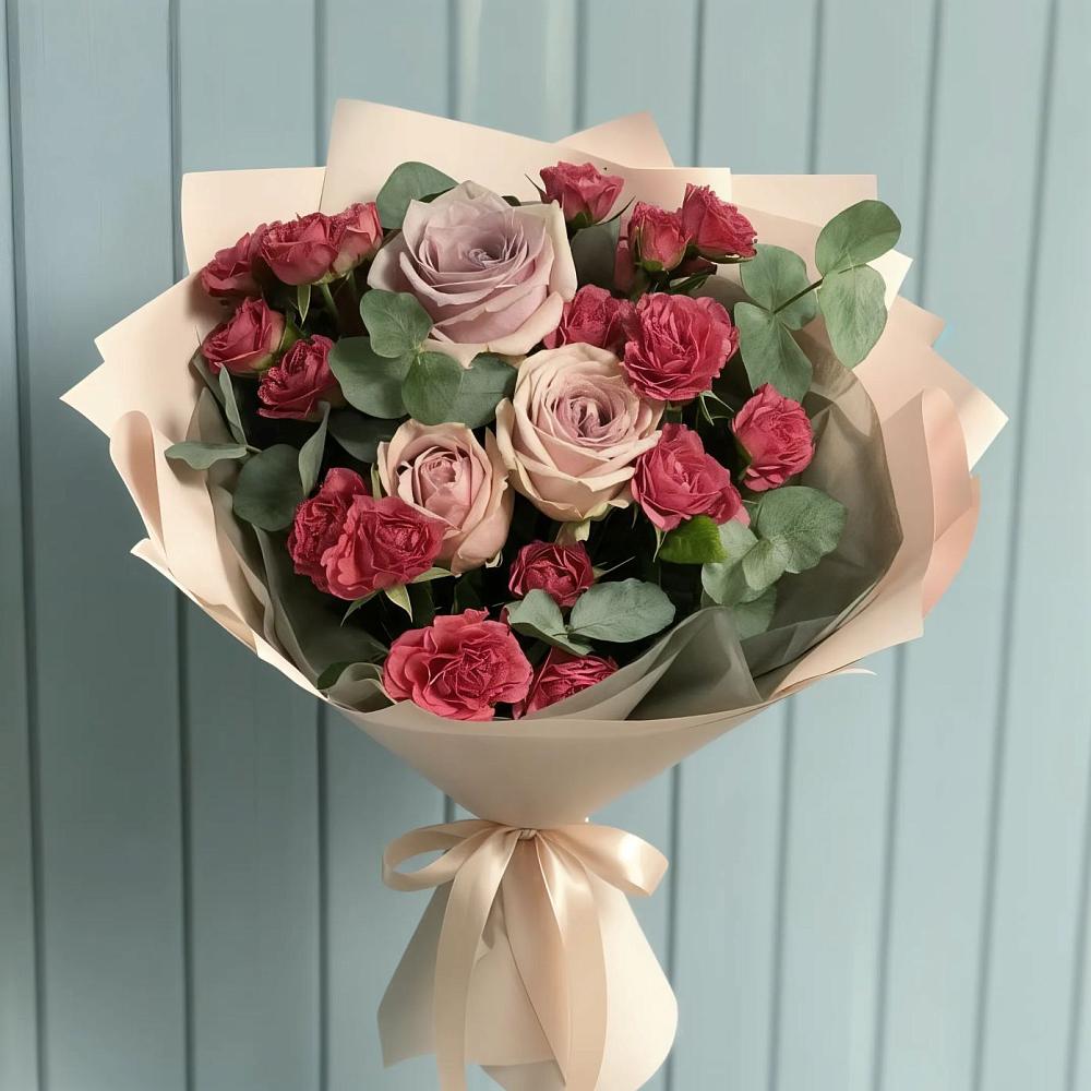 Букет цветов из: Гвоздики и Розы в Магдагачах