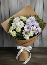 Букет цветов из:  Хризантемы и Розы в Магдагачах