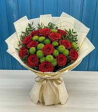 Букет цветов из:  Розы и Хризантемы в Магдагачах