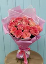 Букет 15 Розовых роз Равель в Магдагачах