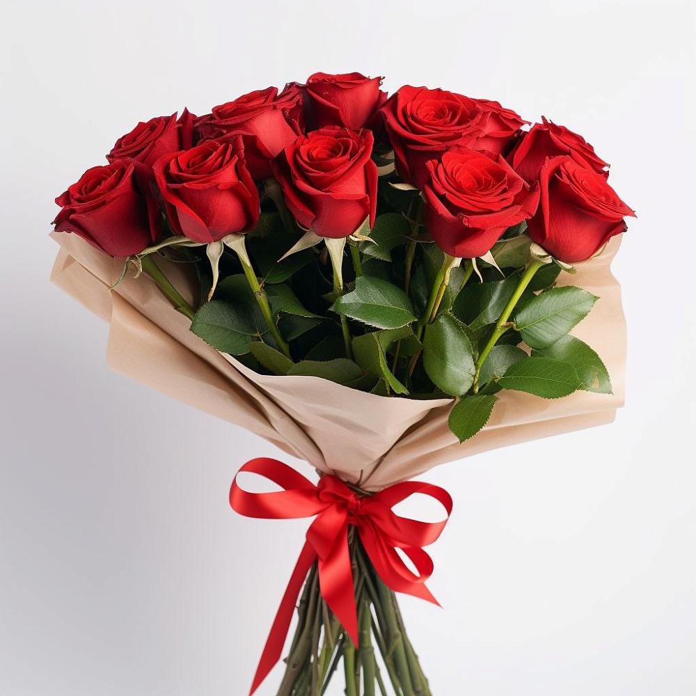 Букет 11 Красных роз Эдлесс Лав в Магдагачах