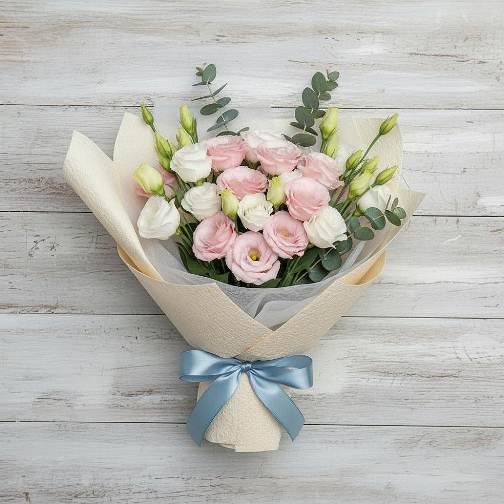 Букет цветов из: Лизиантусы в Магдагачах